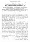 Research paper thumbnail of Evaluation of insulin binding and signaling activity of newly synthesized chromium(III) complexes in vitro