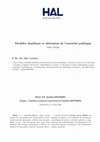 Research paper thumbnail of Modèles familiaux et détention de l'autorité politique