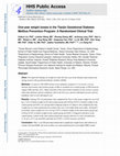 Research paper thumbnail of One-year weight losses in the Tianjin Gestational Diabetes Mellitus Prevention Programme: A randomized clinical trial