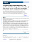 Research paper thumbnail of Gestational diabetes with diabetes and prediabetes risks: A large observational study