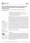 Research paper thumbnail of Perceived Work Ability during Enforced Working from Home Due to the COVID-19 Pandemic among Finnish Higher Educational Staff