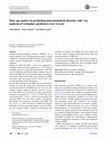 Research paper thumbnail of Does age matter in predicting musculoskeletal disorder risk? An analysis of workplace predictors over 4 years