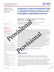 Research paper thumbnail of Properties of Pleural Mesothelial Cells in Idiopathic Pulmonary Fibrosis and Cryptogenic Organizing Pneumonia