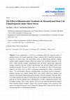 Research paper thumbnail of The Effect of Biomolecular Gradients on Mesenchymal Stem Cell Chondrogenesis under Shear Stress