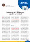 Research paper thumbnail of Scoprire le parti del discorso a partire dai contesti