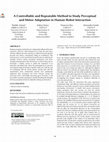 Research paper thumbnail of A Controllable and Repeatable Method to Study Perceptual and Motor Adaptation in Human-Robot Interaction