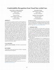 Research paper thumbnail of Comfortability Recognition from Visual Non-verbal Cues