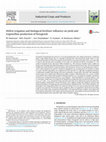 Research paper thumbnail of Deficit irrigation and biological fertilizer influence on yield and trigonelline production of fenugreek