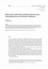 Research paper thumbnail of Miris kiše: kadrovska politika tranzicionog bibliotekarstva na brdovitom Balkanu