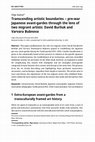 Research paper thumbnail of Transcending artistic boundaries – pre-war Japanese avant-gardes through the lens of two migrant artists: David Burliuk and Varvara Bubnova