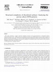 Research paper thumbnail of Structural complexity of disordered surfaces: Analyzing the porous silicon SFM patterns