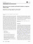 Research paper thumbnail of Heat stress in cows at pasture and benefit of shade in a temperate climate region