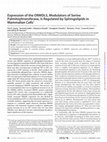 Research paper thumbnail of Expression of the ORMDLS, Modulators of Serine Palmitoyltransferase, Is Regulated by Sphingolipids in Mammalian Cells