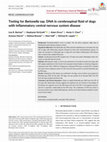 Research paper thumbnail of Testing forBartonellassp. DNA in cerebrospinal fluid of dogs with inflammatory central nervous system disease