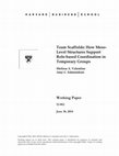 Research paper thumbnail of Team Scaffolds: How Minimal In-Group Structures Support Fast-Paced Teaming