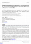 Research paper thumbnail of Effectiveness of a Technology-Based Injury Prevention Program for Enhancing Mothers’ Knowledge of Child Safety: Protocol for a Randomized Controlled Trial