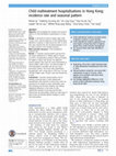 Research paper thumbnail of Child maltreatment hospitalisations in Hong Kong: incidence rate and seasonal pattern