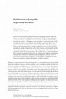 Research paper thumbnail of Entitlement and empathy in personal narrative