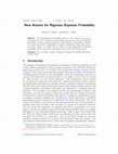 Research paper thumbnail of New axioms for rigorous Bayesian probability