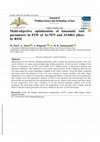 Research paper thumbnail of Multi-objective optimization of kinematic tool parameters in FSW of Al-7075 and Al-6061 alloys by RSM