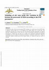 Research paper thumbnail of Modeling of stir zone grain size variation in the friction stir processed Al-2024 according to the FSP parameters