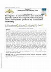 Research paper thumbnail of Investigation of microstructure and mechanical properties of lead free composite solder containing cobalt microparticles produced by accumulative roll bonding