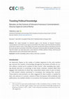 Research paper thumbnail of Traveling Political Knowledge. Remarks on the Fortune of Giovanni Francesco Commendone’s Discorso Sopra la Corte di Roma