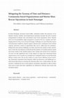 Research paper thumbnail of Mitigating the Tyranny of Time and Distance: Community-based Organizations and Marine Mass Rescue Operations in Inuit Nunangat