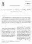 Research paper thumbnail of Low-pressure synthesis and Bridgman growth of Hg1−xMnxTe