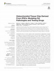 Research paper thumbnail of Osteochondral Tissue Chip Derived From iPSCs: Modeling OA Pathologies and Testing Drugs