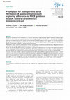 Research paper thumbnail of Prophylaxis for postoperative atrial fibrillation: A quality initiative study exploring adherence to NICE guidance in a UK tertiary cardiothoracic intensive care unit