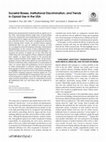 Research paper thumbnail of Societal Biases, Institutional Discrimination, and Trends in Opioid Use in the USA