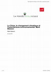 Research paper thumbnail of La Chine, le changement climatique et l’autoritarisme environnemental