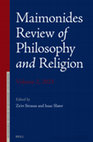 Research paper thumbnail of Maimonides Review of Philosophy and Religion 2 (2023)