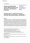 Research paper thumbnail of Confronted With Death: Factors Affecting End of Life Decisions in the Intensive Care Unit