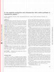 Research paper thumbnail of In vivo arginine production and intravascular nitric oxide synthesis in hypotensive sepsis