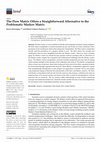 Research paper thumbnail of The Flow Matrix Offers a Straightforward Alternative to the Problematic Markov Matrix