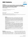 Research paper thumbnail of BMC Pediatrics BioMed Central Hypothesis