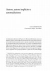 Research paper thumbnail of Bertolini, Autore, autore implicito e autotraduzione