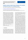 Research paper thumbnail of Sensitivity analysis in multi-criteria evaluation of the suitability of urban green spaces for recreational activities