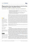 Research paper thumbnail of Mapping Public Urban Green Spaces Based on OpenStreetMap and Sentinel-2 Imagery Using Belief Functions