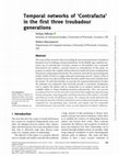 Research paper thumbnail of Temporal networks of 'Contrafacta' in the first three troubadour generations