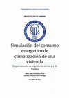 Research paper thumbnail of Simulación del consumo energético de climatización de una vivienda