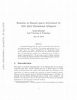 Research paper thumbnail of Remarks on Banach spaces determined by their finite dimensional subspaces