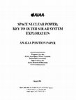 Research paper thumbnail of Space nuclear power: Key to outer solar system exploration