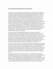 Research paper thumbnail of The Centrality of Philosophical Hermeneutics