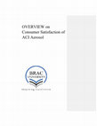 Research paper thumbnail of Overview on consumer satisfaction of ACI Aerosol