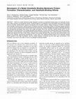 Research paper thumbnail of Monolayers of a Model Anesthetic-Binding Membrane Protein: Formation, Characterization, and Halothane-Binding Affinity