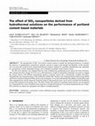 Research paper thumbnail of The effect of SiO2 nanoparticles derived from hydrothermal solutions on the performance of portland cement based materials