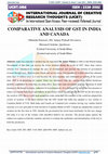 Research paper thumbnail of COMPARATIVE ANALYSIS OF GST IN INDIA AND CANADA